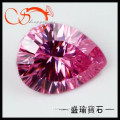 millennium cut pink pear shape decorative cubic zirconia CZPS0038